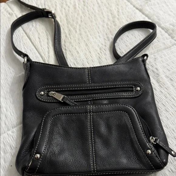 Tignanello Black and Cream Crossbody Bag - Picture 4 of 6